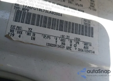 2003 Ford Expedition Eddie Bauer from USA, damaged, VIN 1FMFU18L73LA82004